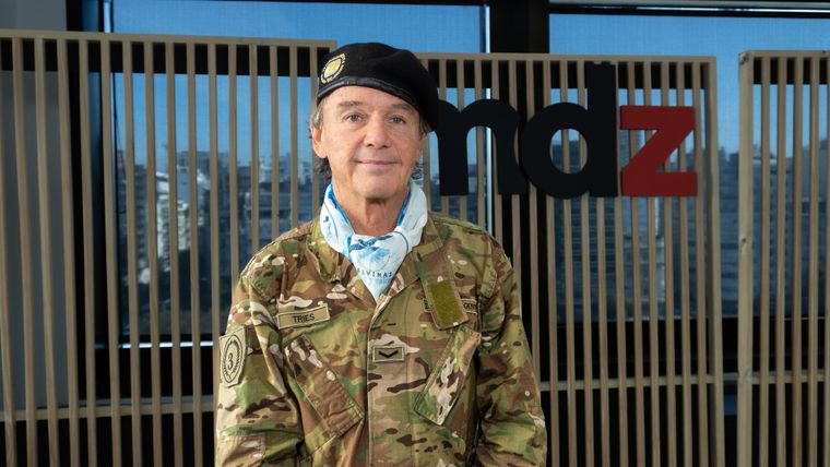 Esteban Tries, veterano de Malvinas. Esteban Tries, veterano de Malvinas.