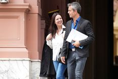 Sandra Pettovello, ministra de Capital Humano, junto a Martín Menem Foto: Télam