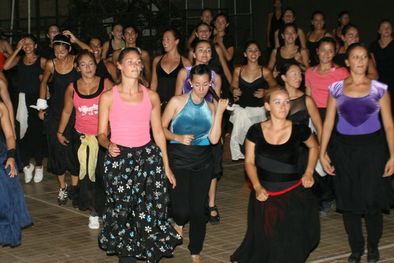 MDZol | Los artistas en pleno ensayo. Foto: MDZ