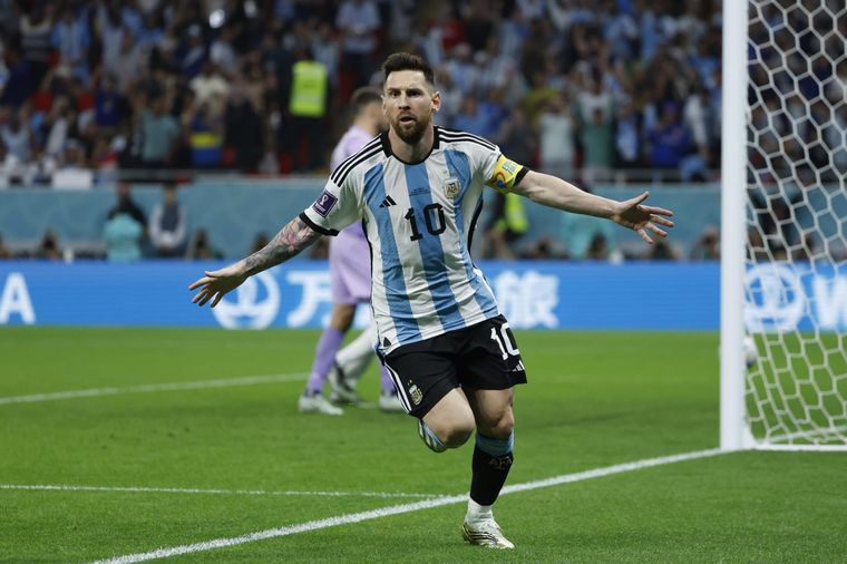 Messi habló tras la clasificación a cuartos de final del Mundial de Qatar 2022. Foto: EFE