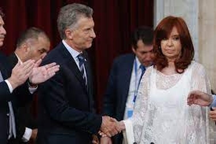 Mauricio Macri y Cristina Fernández