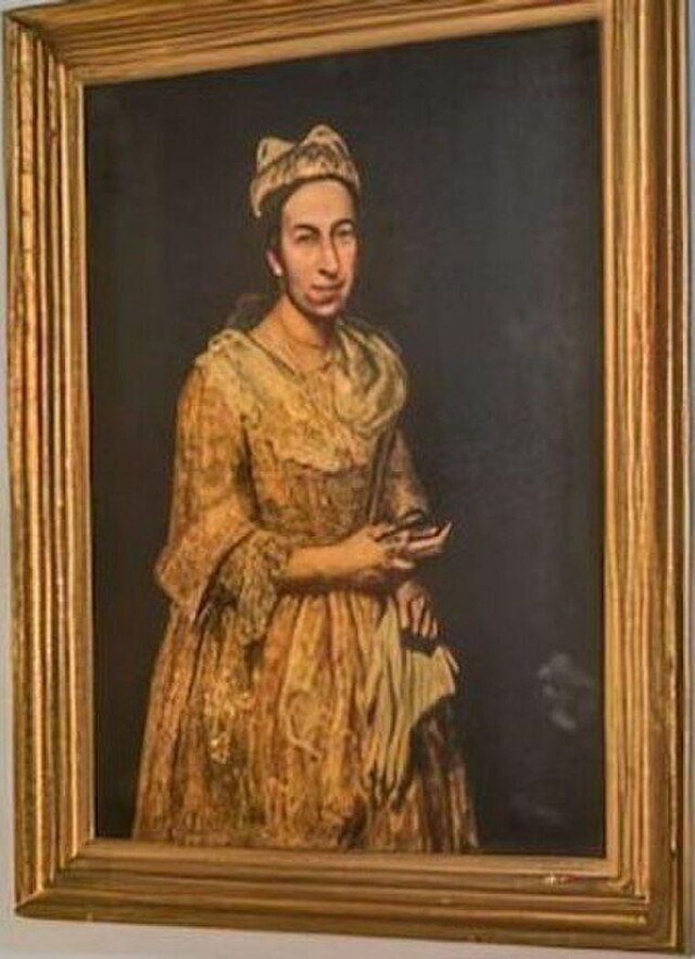Retrato de una dama del maestro italiano Giuseppe Ghislandi