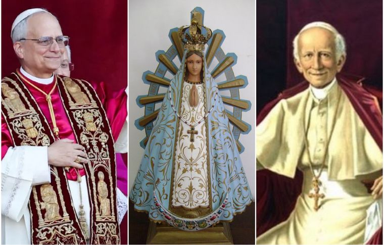 El nuevo Papa eligió su nombre en honor a León XIII, quien coronó a la Virgen de Luján en 1887. Foto: Gentileza