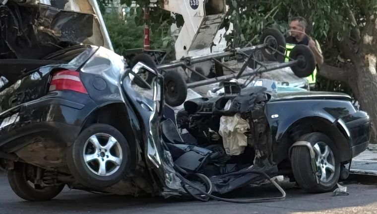 Así quedó el vehículo tras el accidente. Foto: gentileza