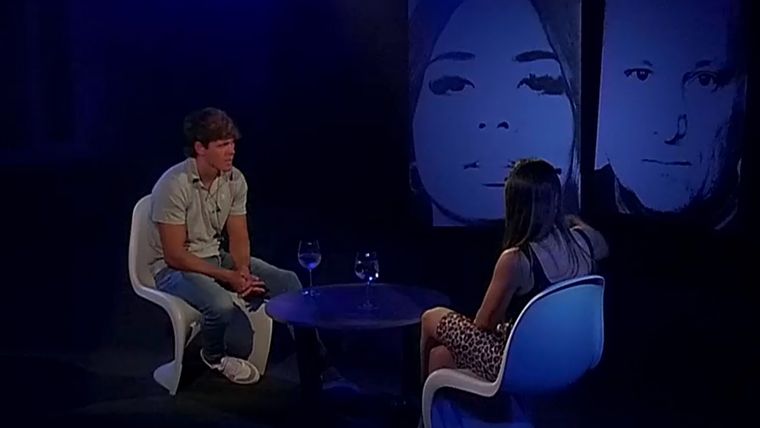 Marcos y Romina debatiendo a quién salvar en Gran Hermano Foto: Captura TV