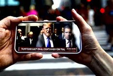 Trump fue hallado culpable por un tribunal de Estados Unidos. Foto: Efe. Trump fue hallado culpable por un tribunal de Estados Unidos. Foto: Efe.