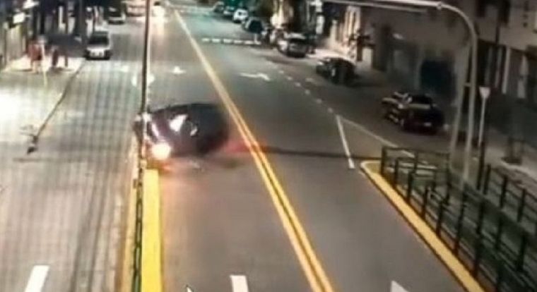 Choque y vuelco Foto: NA