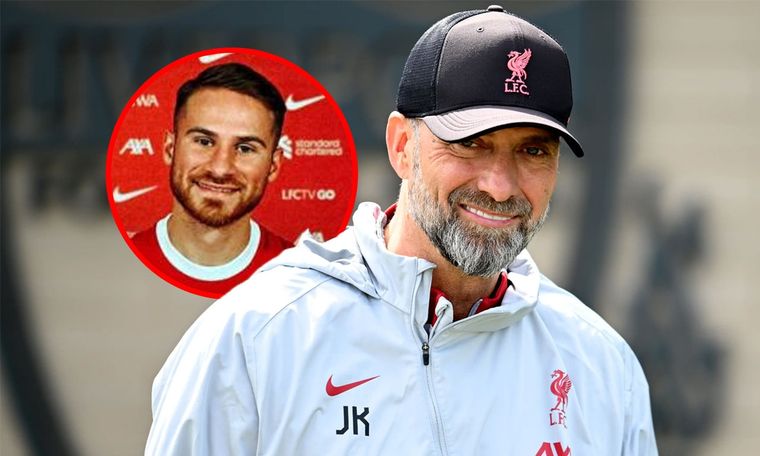 Klopp está a gusto con Alexis Mac Allister. Foto: Foto: archivo