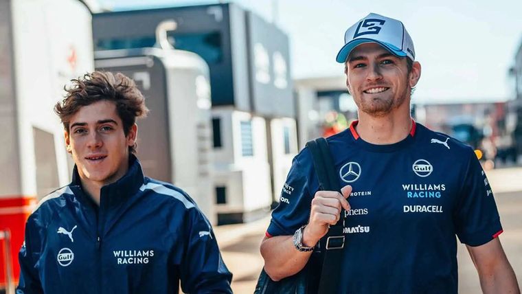 Franco Colapinto junto a Logan Sargeant cuando ambos eran pilotos de Williams Franco Colapinto junto a Logan Sargeant cuando ambos eran pilotos de Williams
