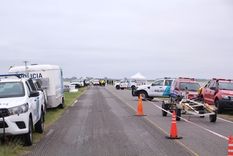 La búsqueda de los tres hombres desaparecidos en Bolívar. Foto: Presente Noticias La búsqueda de los tres hombres desaparecidos en Bolívar. Foto: Presente Noticias