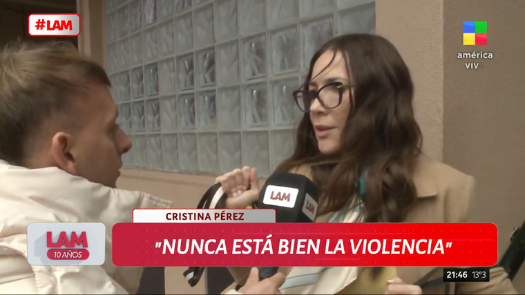 Cristina Pérez fue contundente al hablar sobre los escraches a medios de comunicación y periodistas. Foto: captura de pantalla/ América TV. Cristina Pérez fue contundente al hablar sobre los escraches a medios de comunicación y periodistas. Foto: captura de pantalla/ América TV.