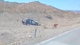 Una camioneta volcó en Uspallata y el conductor chileno resultó herido
