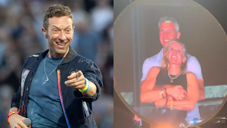 "Lo haremos usando nuestras cámaras y mostrando a algunos de ustedes en la pantalla grande", dijo el cantante de Coldplay en el estadio Camp Randall en Madison, Wisconsin. "Lo haremos usando nuestras cámaras y mostrando a algunos de ustedes en la pantalla grande", dijo el cantante de Coldplay en el estadio Camp Randall en Madison, Wisconsin.