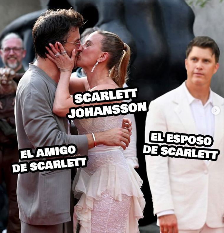 Scarlett Johansson y el beso que recorre las redes. Scarlett Johansson y el beso que recorre las redes.