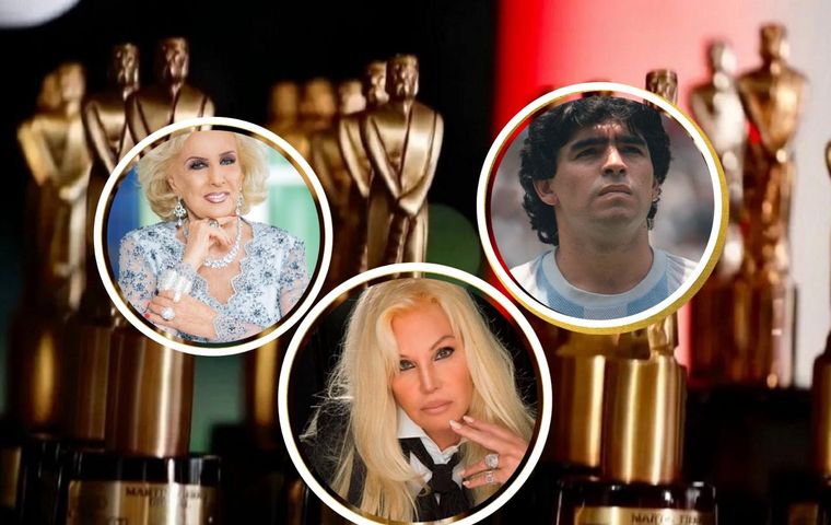 Diego Maradona, Susana Giménez y Mirtha Legrand Los famosos fueron homenajeados por su gran carrera.