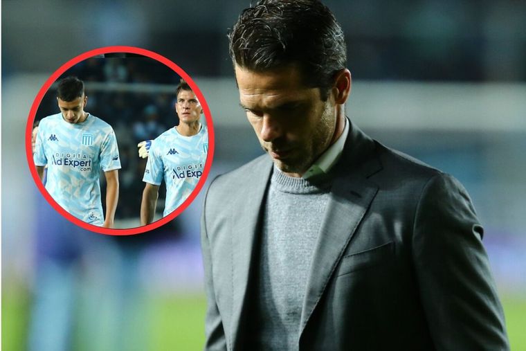 Gago y los jugadores de Racing tuvieron una reunión límite tras la derrota