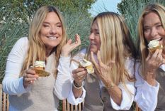 El trío posó sonriente en las playas de Uruguay. / Instagram