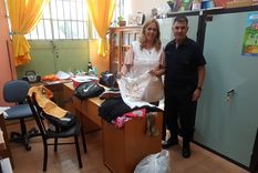 La directora de la institución recibió el material que les acercó la Policía Federal.