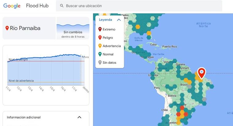 Con mapas y alertas en tiempo real, Flood Hub mejora la respuesta ante inundaciones. Con mapas y alertas en tiempo real, Flood Hub mejora la respuesta ante inundaciones.