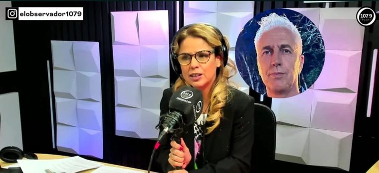 Marina Calabró habló sobre la denuncia realizada por Adrián Alfredo Molina Foto: Captura de pantalla Youtube El Observador 107.9/ Instagram Marley_ok.