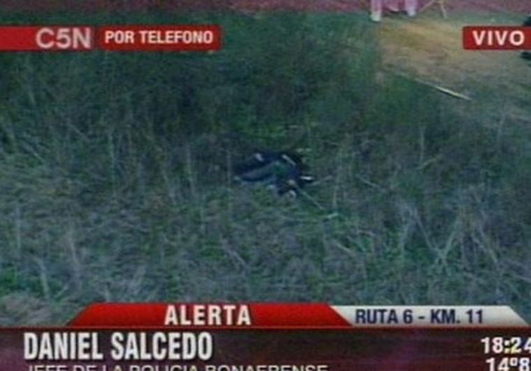 Los cuerpos hallados esta tarde.