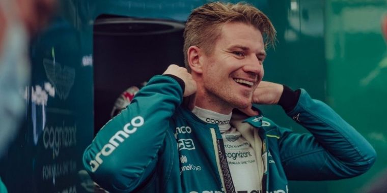Hulkenberg se tomó con gracia su quinta carrera como piloto de reserva en Aston Martin.