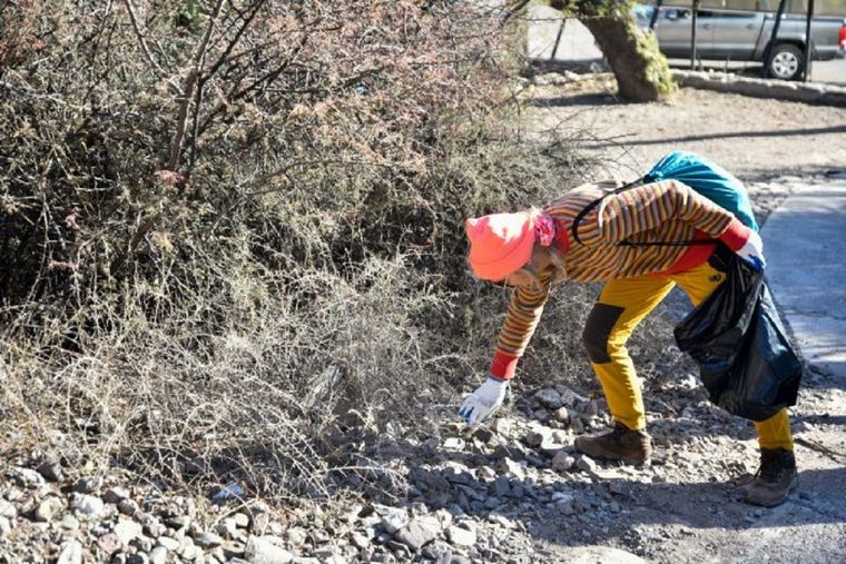 Limpieza del Cerro de la Gloria Foto: Gobierno.