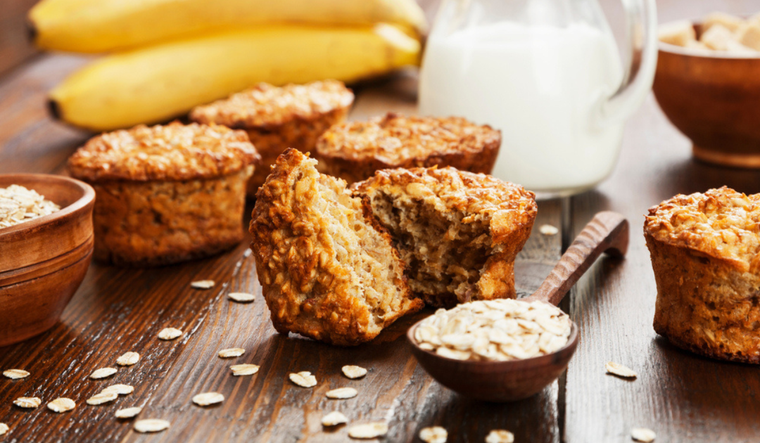 La mejor receta de muffins de avena y plátano para toda la familia Foto: Shutterstock