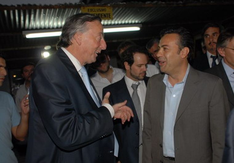 Kirchner y Cornejo, ayer en Godoy Cruz. Foto: Ivana Gonzalez/ MDZ