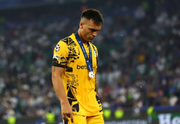 Lautaro Martínez perdió su segunda final de Champions League con el Inter.
