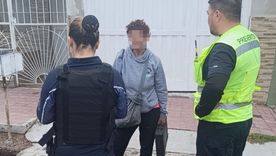 Policías y preventores aprehendieron a la mujer tras el robo en la Quinta Sección. Policías y preventores aprehendieron a la mujer tras el robo en la Quinta Sección.