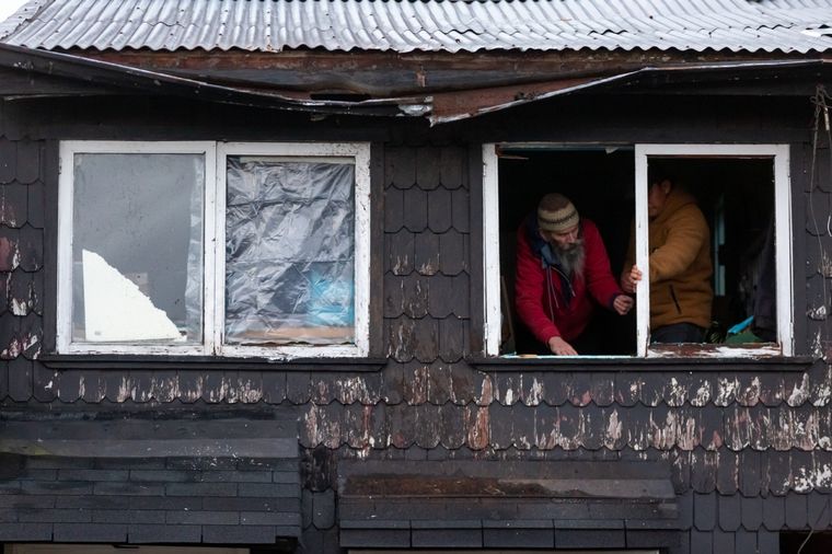 Tornado en Puerto Varas, Chile. Foto: EFE