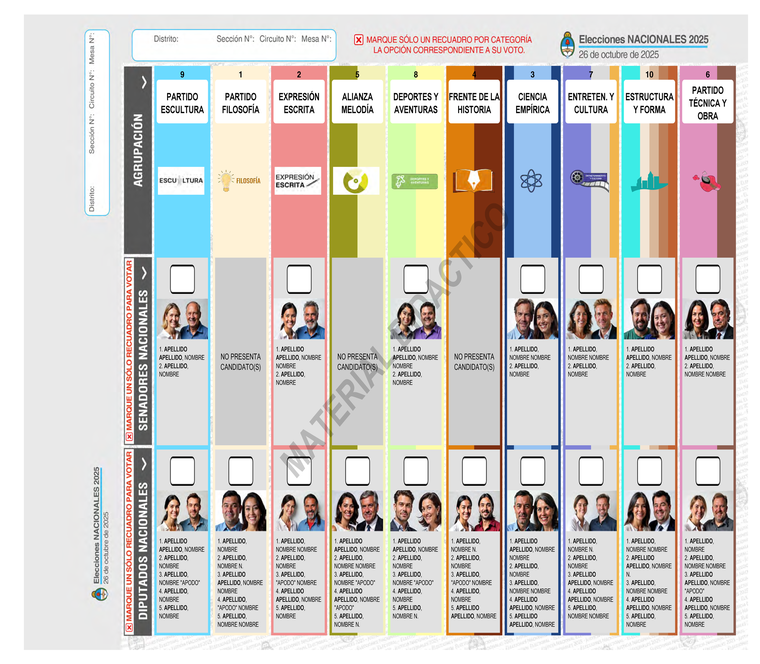 Boleta Única de Papel.