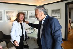 Esther Sanchez y Alfredo Cornejo Foto: Prensa Gobierno de Mendoza