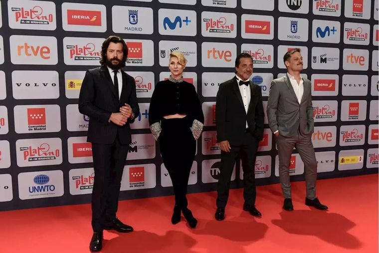 Cuatro actores de la Casa de Papel participaron de los Premios Platino 2021. Foto: Head Topics.