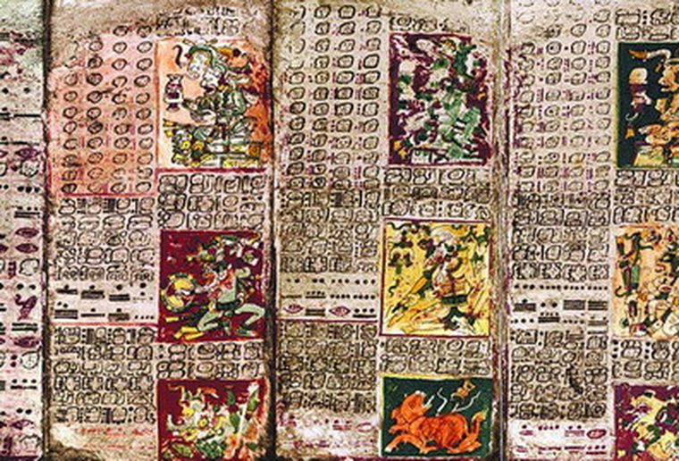 El Código maya de Dresde. Foto: Clarín