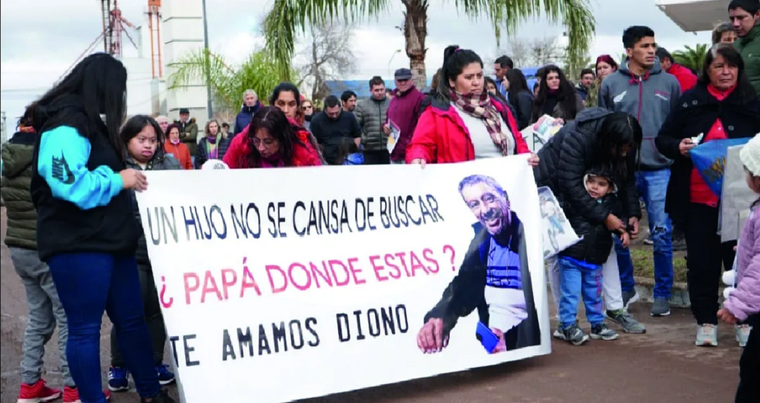 Una de las marchas en Córdoba pidiendo  por la aparición de Héctor Dionisio Aguilar Foto: Gentileza