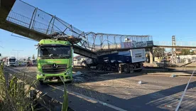 Así quedaron los camiones tras el accidente en Panamericana.