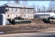 Las imágenes del despliegue de fuerzas rusas hacia el este de Ucrania comenzaron a circular desde finales de marzo. Foto: CONFLICT INTELLIGENCE TEAM