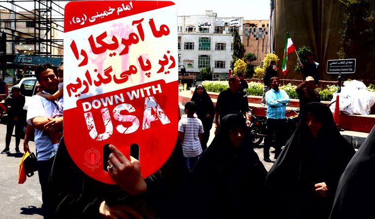 En Irán hay protestas contra Israel y Estados Unidos. Foto DPA En Irán hay protestas contra Israel y Estados Unidos. Foto DPA