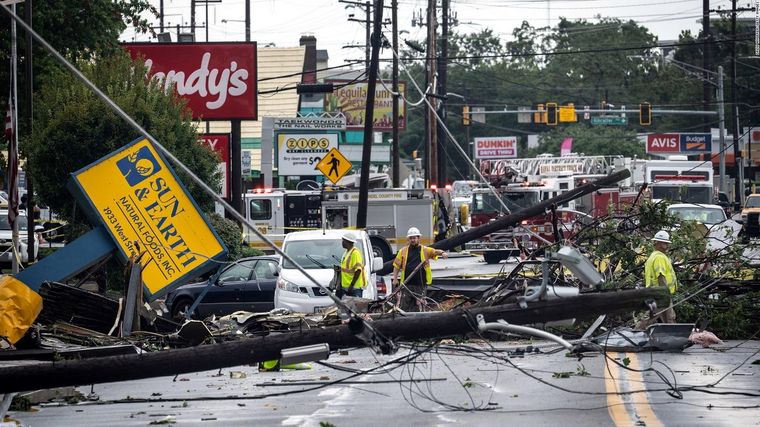 Los daños son considerables en varias ciudades. Foto: Cnn.