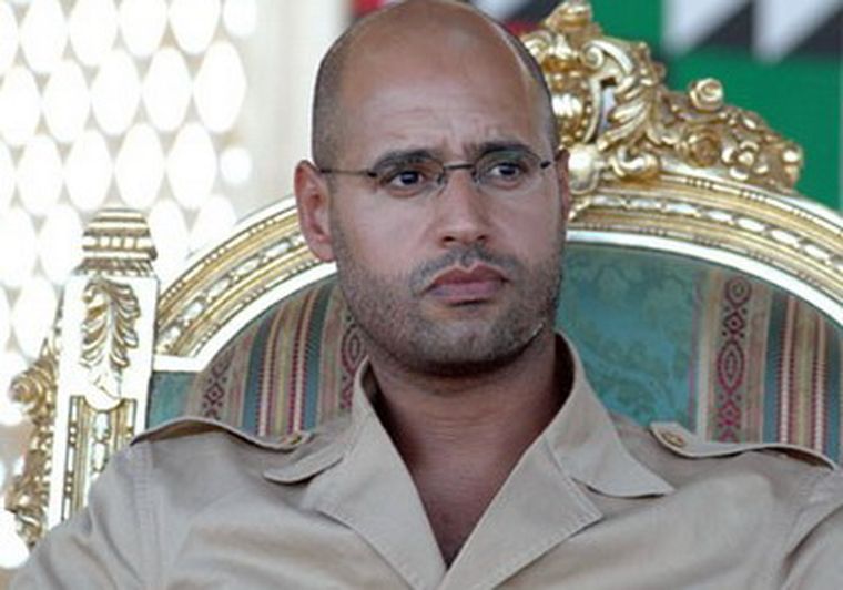Seif al-Islam Gadafi, hijo menor de Gadafi.