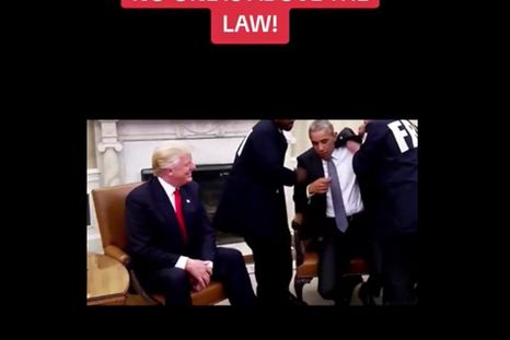 El video falso que difundió Donald Trump.