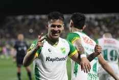 El delantero anotó el gol del triunfo para su equipo. Foto: Defensa y justicia El delantero anotó el gol del triunfo para su equipo. Foto: Defensa y justicia