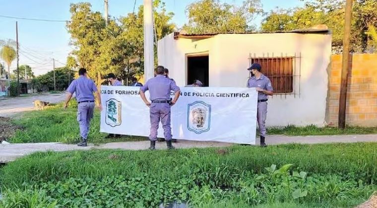 Policía trabaja en el lugar del hecho Foto: Formosa Diario