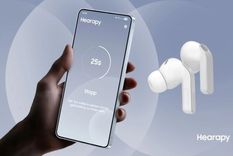 Samsung presenta una aplicación diseñada para eliminar los mareos mediante ondas sonoras.