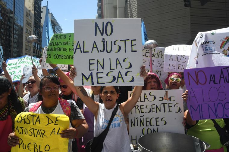 Somos Barrios de Pie se movilizará a la Quinta de Olivos. Foto: Télam