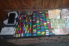 Se incautaron más de 200 envoltorios con cocaína Foto: Ministerio de Seguridad de Mendoza