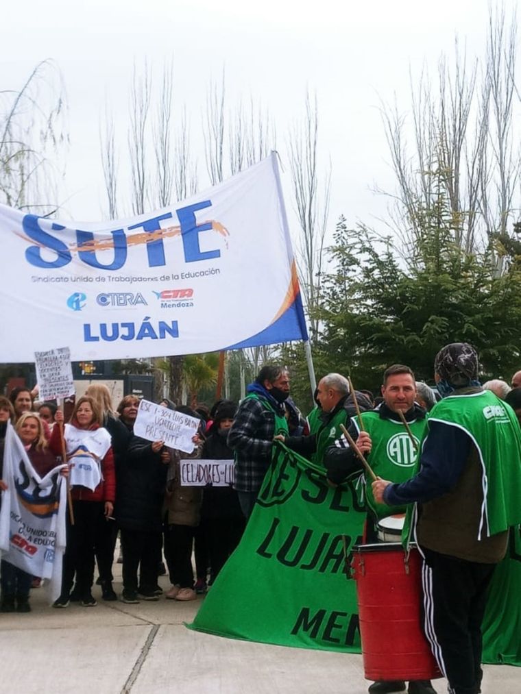 SUTE y ATE en Luján de Cuyo. Foto: ATE Luján de Cuyo