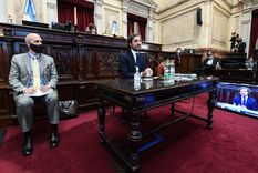 Hubo otro informe de Santiago Cafiero en el Senado Nacional. Foto: Télam